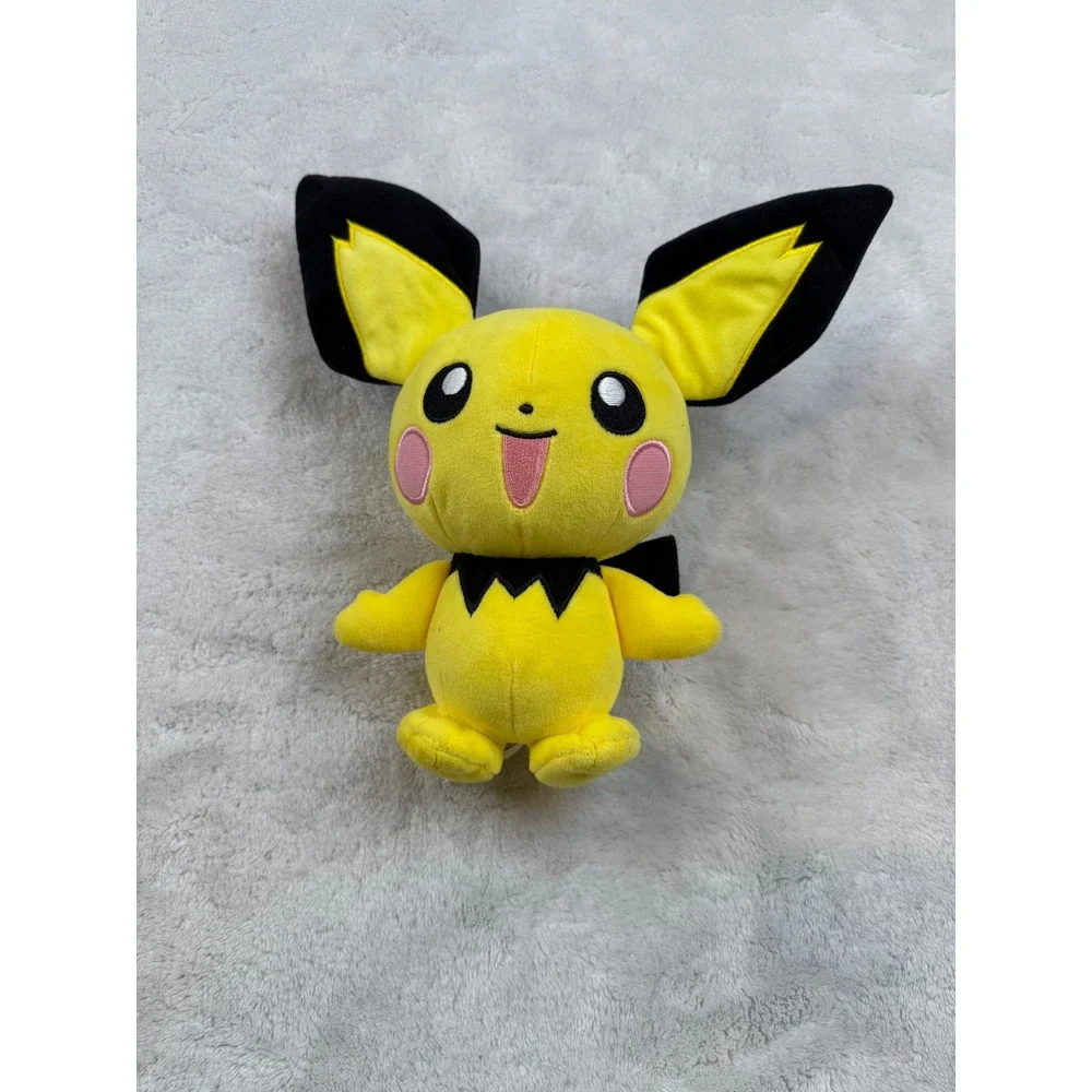 Pichu‎ Pokemon Plush Toy WCT Wicked Cool Toys Yellow Black Ears Cheeks
